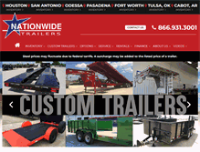 Tablet Screenshot of nationwidetrailers.com